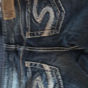 Silver Jeans Women's Dark Blue Boot Cut Jeans